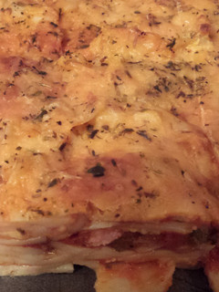 A picture of Loaded lasagna.