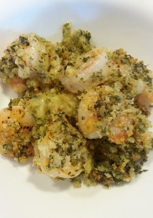 A picture of GARLICKY BAKED SHRIMP.