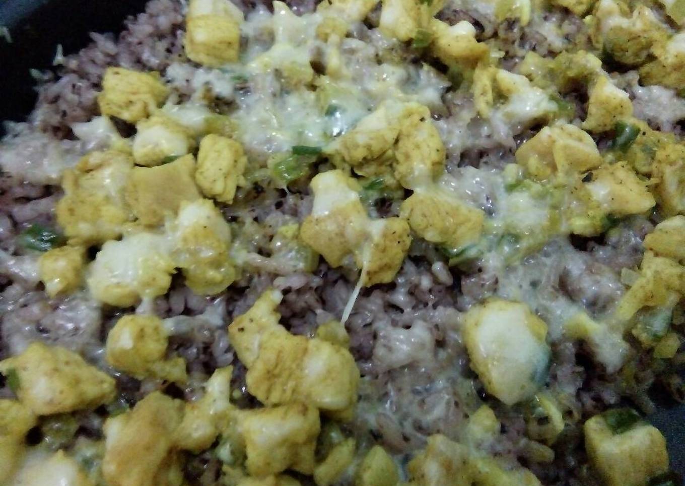 Baked cheese rice
