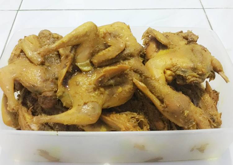 Resep Puyuh Ungkep Tinggal Goreng Oleh Anitamoy Cookpad