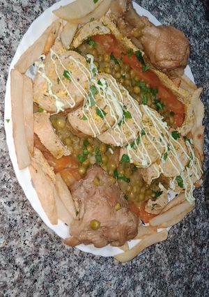 صورة لوصفة رولي الدجاج بالجلبانة