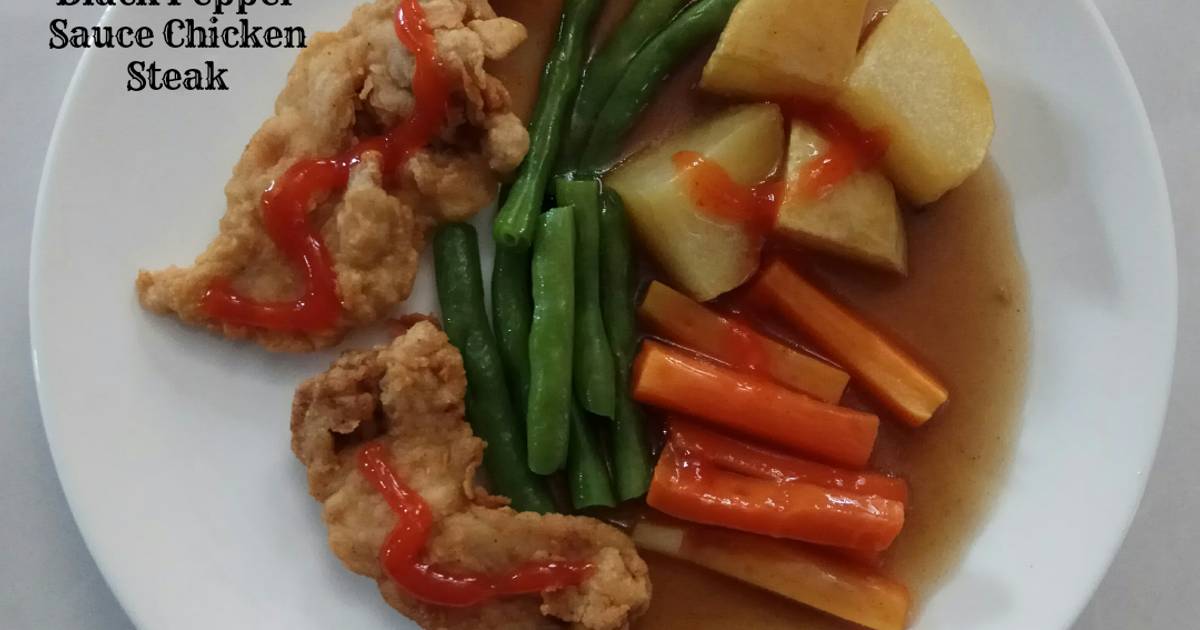 Resep Black Pepper Sauce Chicken Steak oleh Dedit Kurnianta Cookpad