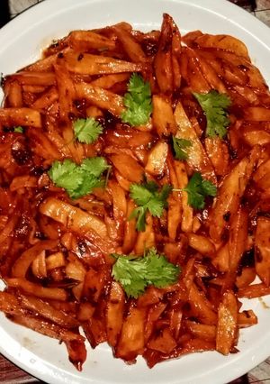 A picture of Homemade Chips Masala.