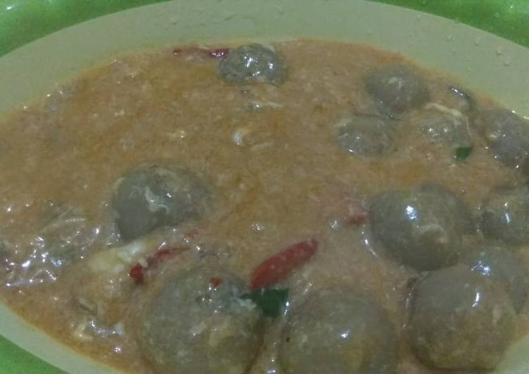 Resep masakan Seblak cilok kental | Langkah Membuat Seblak cilok kental Yang Enak Banget