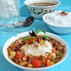 Bubur Daging Warna Warni রেসিপির প্রধান ছবি