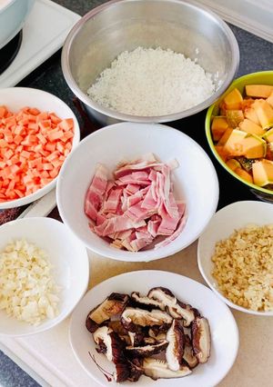 金瓜雜炊飯 的食譜成品照片