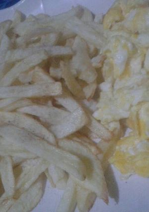 Foto resep Kentang goreng dan orek telor