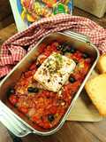 Mediterrán sült feta zöldségekkel