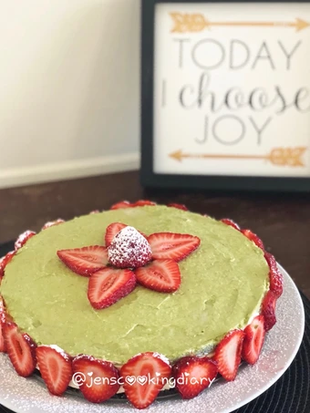 Easy Way Make No Bake Matcha Cheesecake which So Delicious