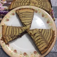 A picture of Zebra cake.