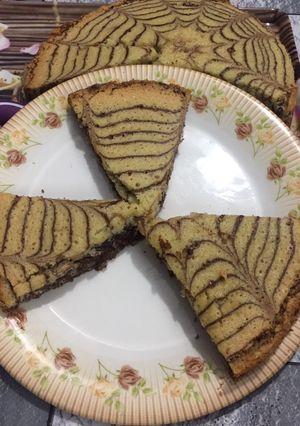 A picture of Zebra cake.