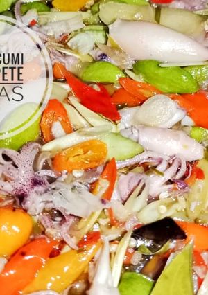 Foto resep 051. Tumis Cumi Asin Pete Pedas