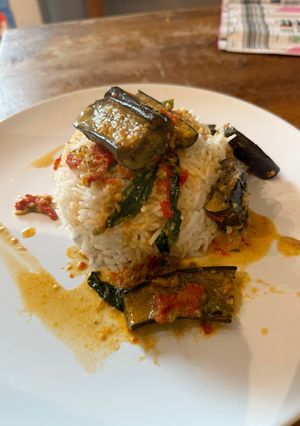 Foto resep Terong bakar kari