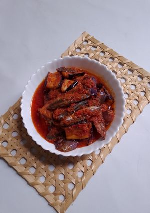 Foto resep Sambal ikan asin mix terong ungu