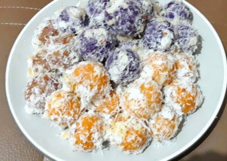 Cara Gampang Membuat Klepon Ubi Warna Warni yang Bikin Ngiler