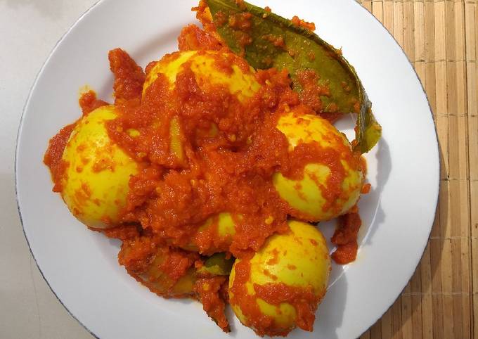 Telur balado (less oil!)