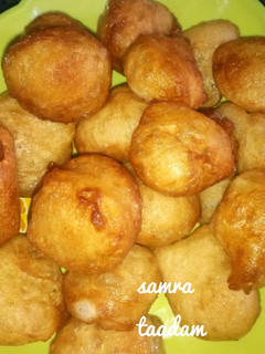 A picture of Milky puff puff.