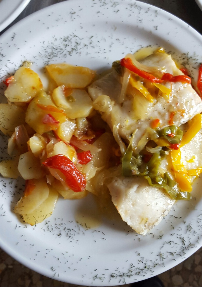 Una foto de Merluza al horno