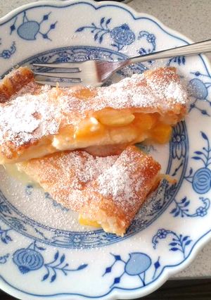 Barackos-pudingos túros pite recept fotója