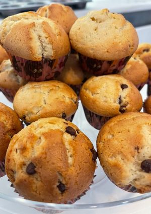 Φωτογραφία της συνταγής Cupcakes βανίλιας με σταγόνες σοκολάτας γάλακτος