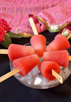 A picture of Watermelon Popsicles.