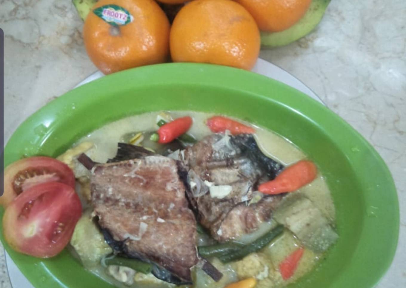 Sayur Mangut ikan manyung asap