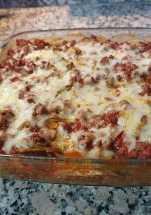 Una foto de Lasagna de berenjenas