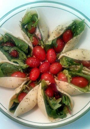 A picture of Salad Stuffed Shells.