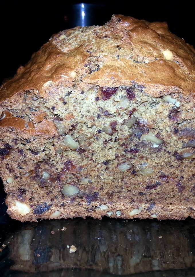 A picture of Jaime's date nut bread.