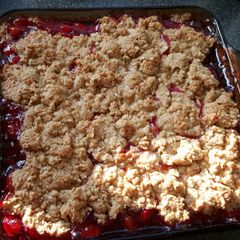 A picture of Cherry Cobbler.