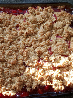 A picture of Cherry Cobbler.