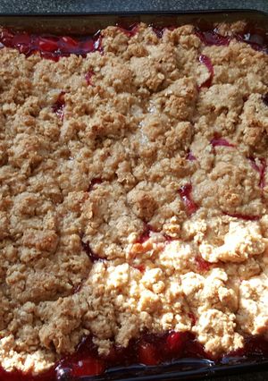A picture of Cherry Cobbler.