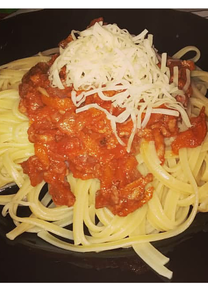 Una foto de Pasta boloñesa Italiana