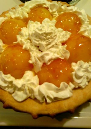 A picture of Almond Pear Pie.
