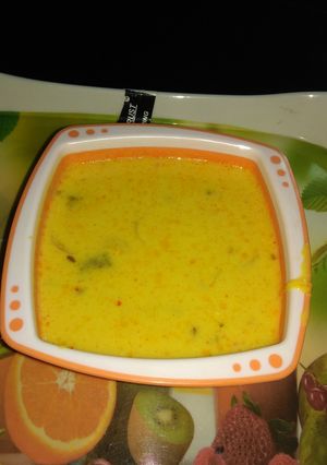 A picture of Besan ki kadi.
