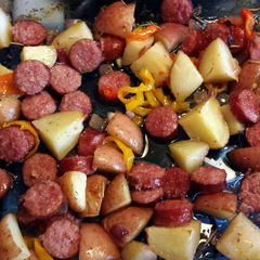 A picture of Sausage & Potato bake.