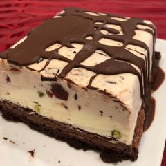 A picture of Spumoni Ice Cream Cake.
