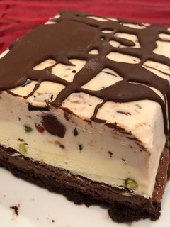 A picture of Spumoni Ice Cream Cake.