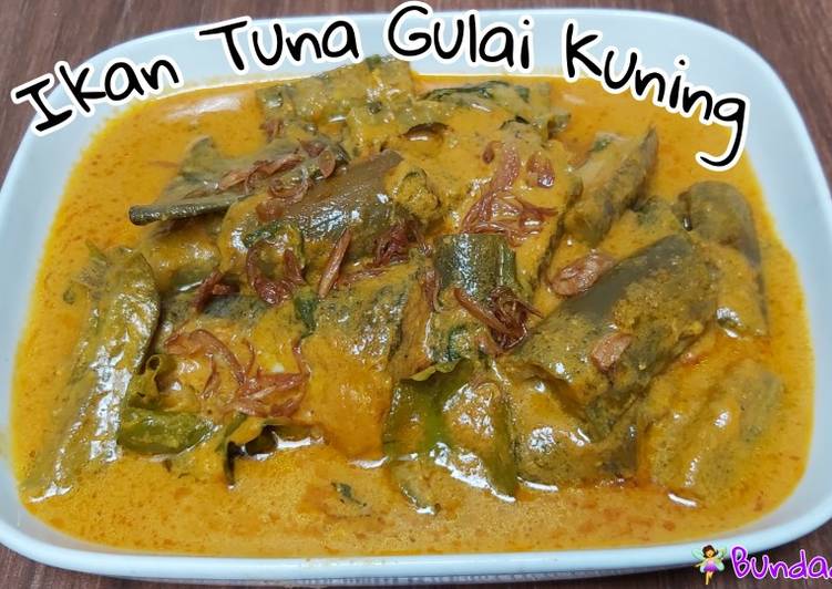 Resep Ikan Tuna Gulai mix daun Ruku-ruku, Lezat