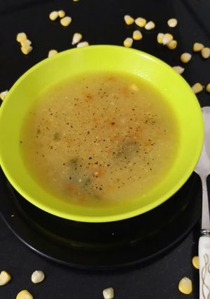 A picture of Sweet Corn Soup.