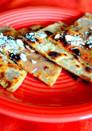 A picture of Khajoor Mawa Roti.