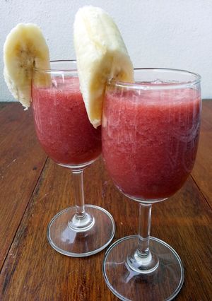 A picture of Watermelon And BananaSmoothies.