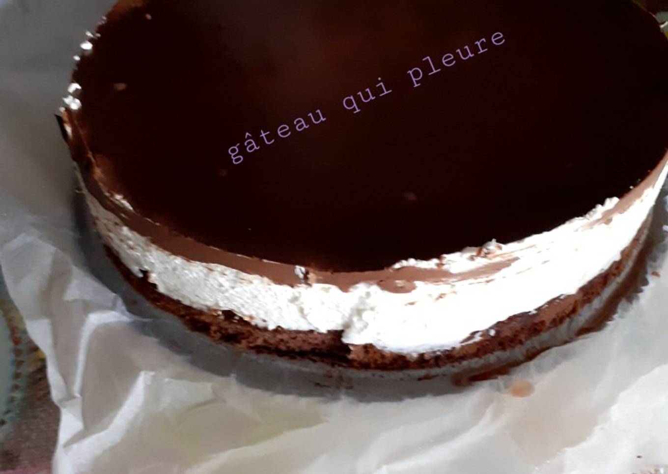 Gâteau qui pleure