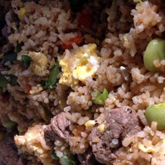 A picture of Beef Fried Rice.