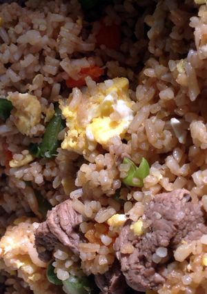 A picture of Beef Fried Rice.
