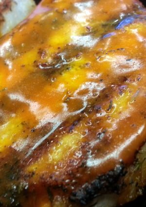 A picture of Grilled Buffalo Pork Chops.
