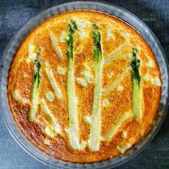 A picture of Flan aux asperges.