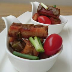 A picture of Spam With Wasabi Sauce.