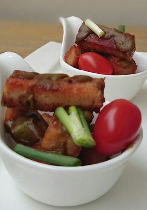 A picture of Spam With Wasabi Sauce.