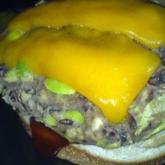 A picture of Black Bean and Edamame Sliders.